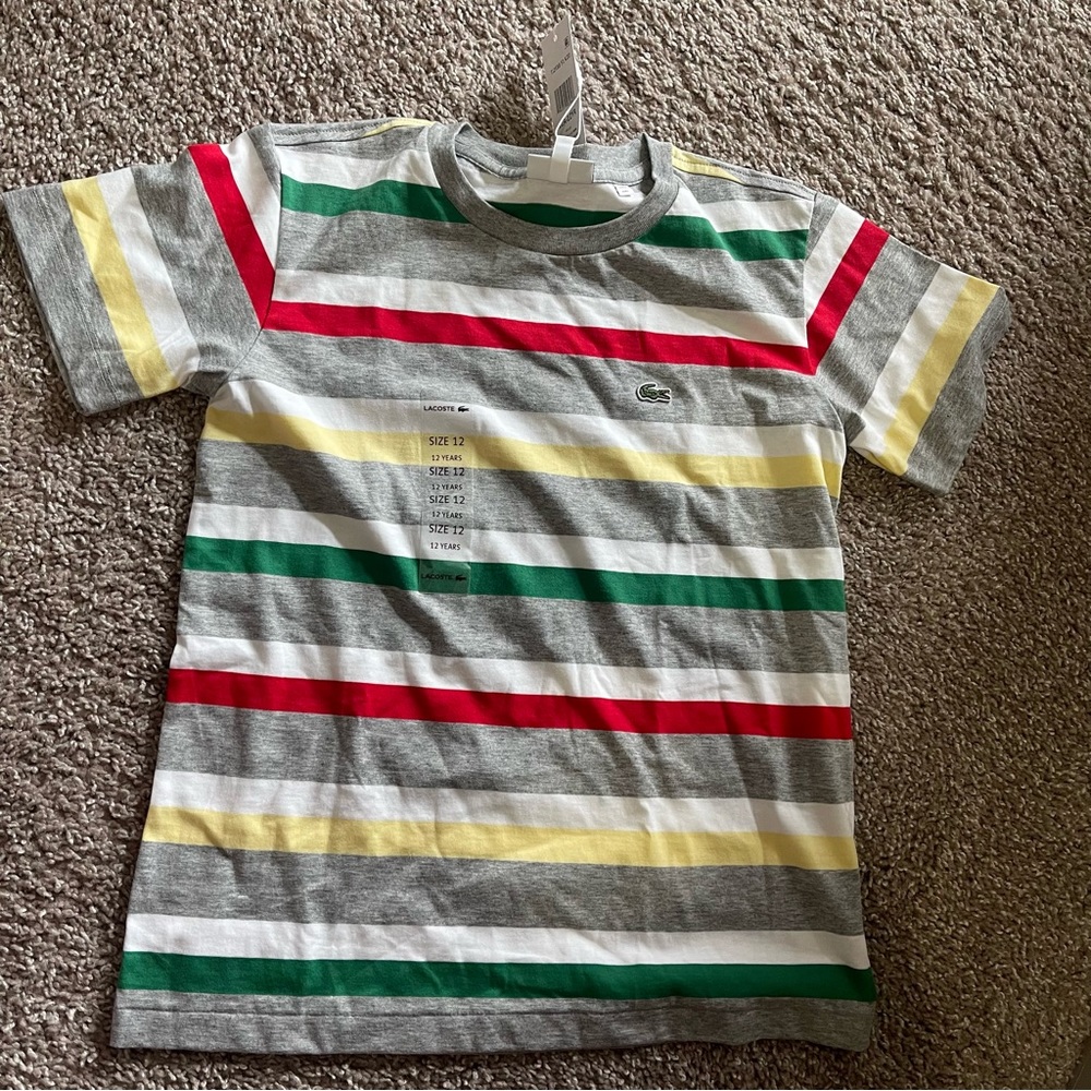 Lacoste Boys Brand new with tag tee size 12
